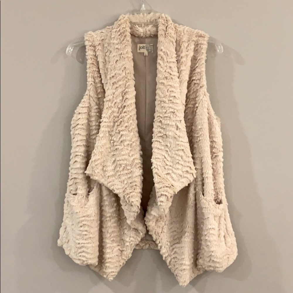 Faux Fur Open Vest
